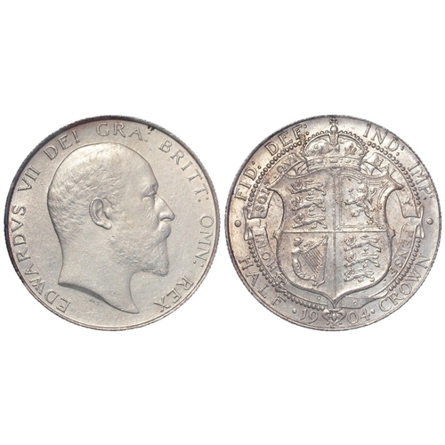 104 - Halfcrown 1904 cleaned GVF.