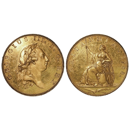 117 - Halfpenny 1788 gilt pattern by Droz, 'RENDER UNTO CESAR...' edge. DH11, Peck 965. GEF, light hairlin... 