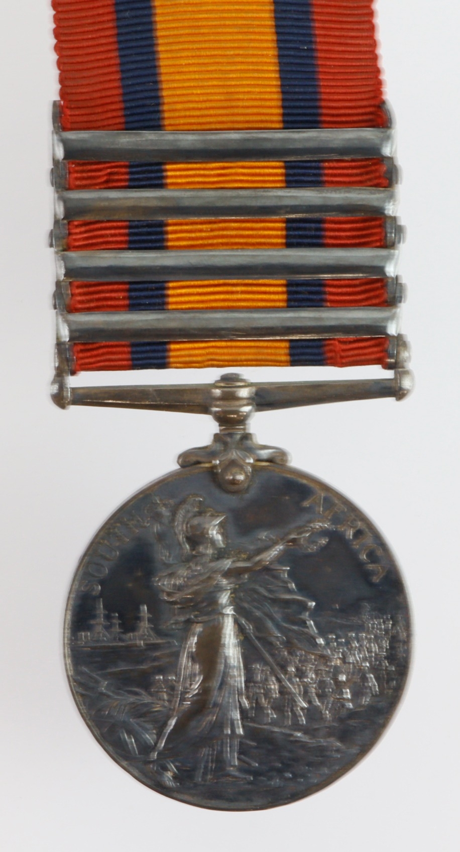 QSA with bars CC/OFS/Jo/DH named (912 Pte W C Rantell C.I.V.) with copy ...