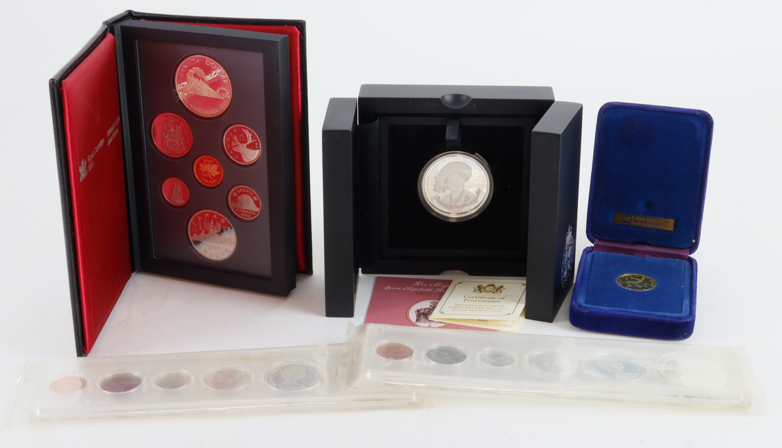 British Commonwealth sets and commemoratives: Canada: 2x 1966 slab sets ...