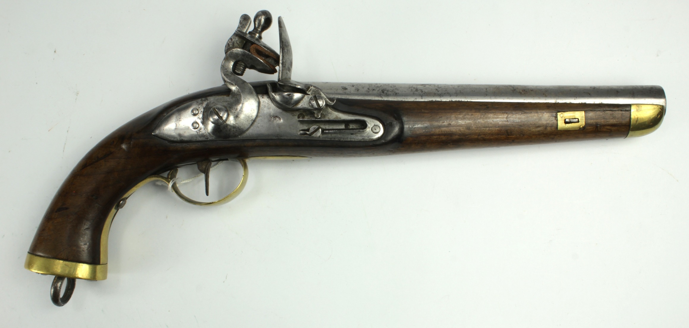 Pistol: An early 19th Century Belgian flintlock sea service pistol ...