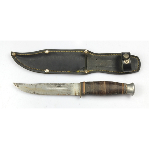 938 - WW2 era private purchase fighting knife.