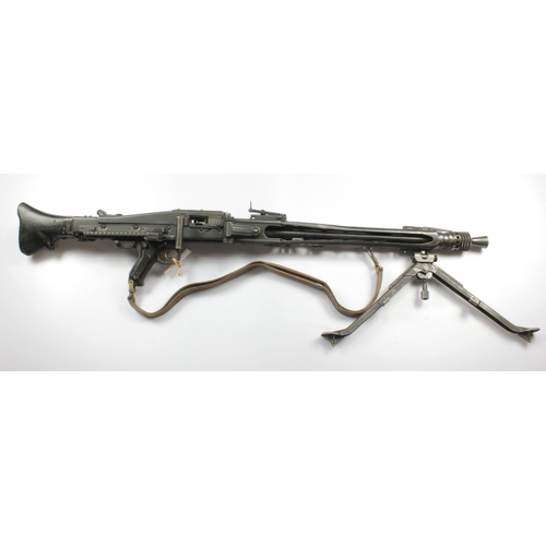 945 - Yugoslavian M53 Machine gun, deactivated to EU spec, with moving cocking handle.