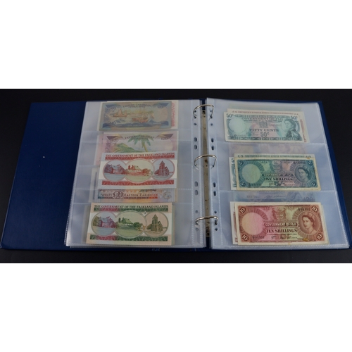 454 - British Commonwealth (90), a good group of Queen Elizabeth II portrait notes in an album, Bahamas (1... 