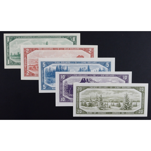 470 - Canada (5), 20 Dollars signed Beattie & Coyne (BNB B343a, Pick80a), 10 Dollars signed Beattie & Coyn... 