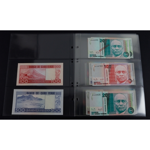 473 - Cape Verde (19), a high grade group from 100 Escudos to 2000 Escudos, date range 1977 - 2024, includ... 