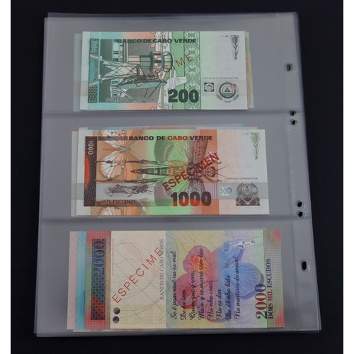 473 - Cape Verde (19), a high grade group from 100 Escudos to 2000 Escudos, date range 1977 - 2024, includ... 