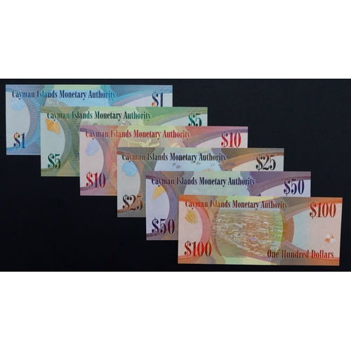 476 - Cayman Islands (6), 100 Dollars, 50 Dollars, 25 Dollars, 10 Dollars, 5 Dollars & 1 Dollar, all dated... 