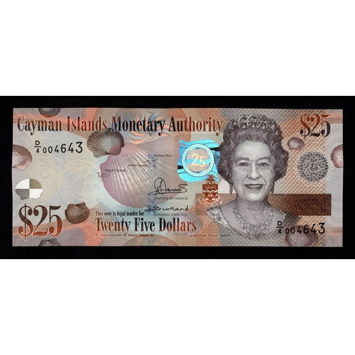482 - Cayman Islands 25 Dollars dated 2022, Commemorative 25th Anniversary of the Cayman Islands Monetary ... 