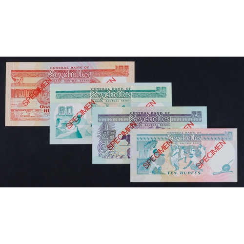 Seychelles (4), 10 Rupees, 25 Rupees, 50 Rupees & 100 Rupees issued ...