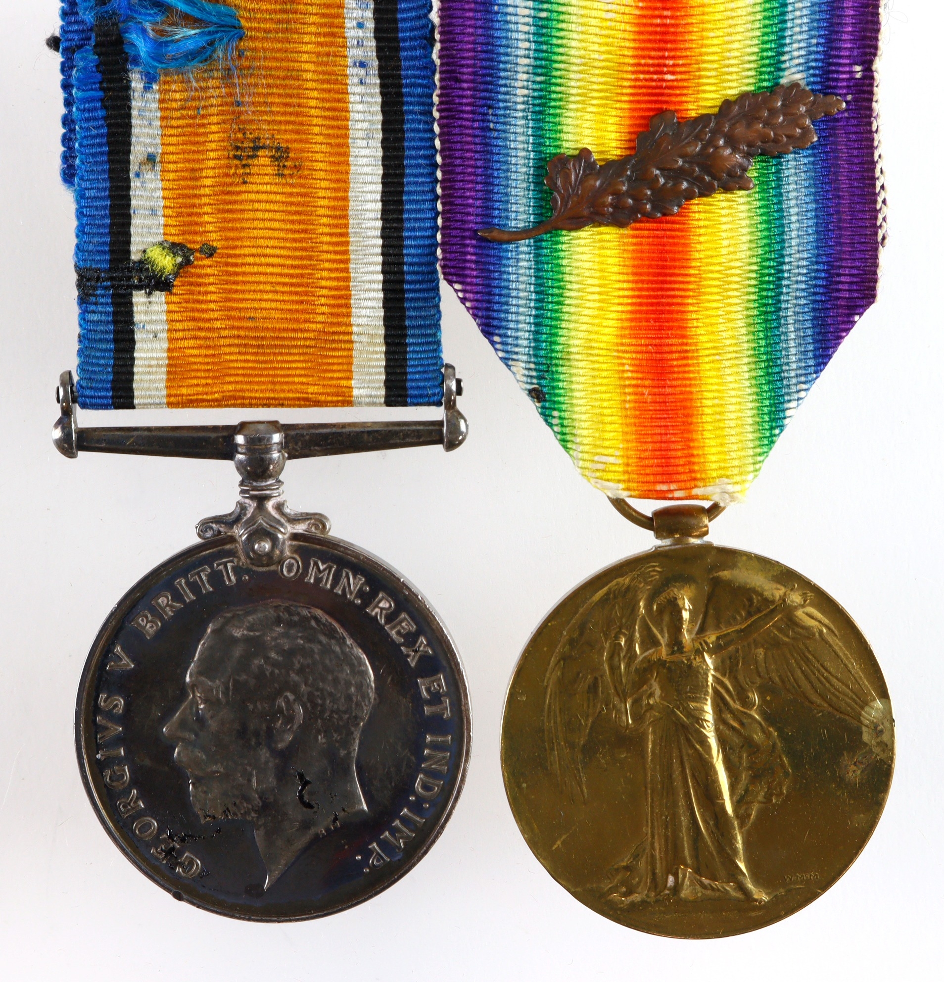 BWM & Victory Medal (Major H S Paterson) served MGC. MiD noted, but not ...