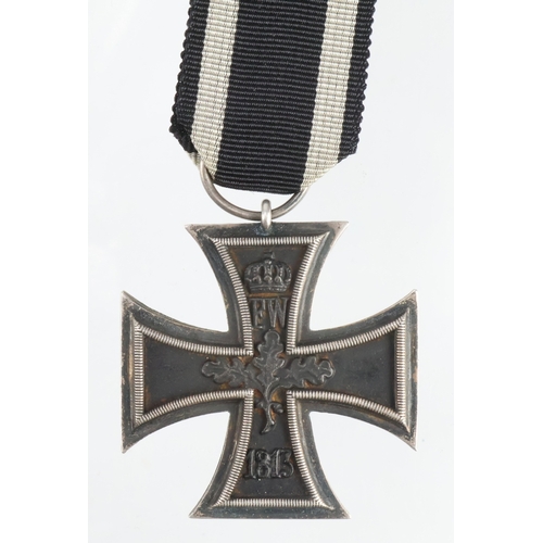 1441 - WW1 Iron Cross 2nd Class, ring mkd WILM, replacement ribbon.