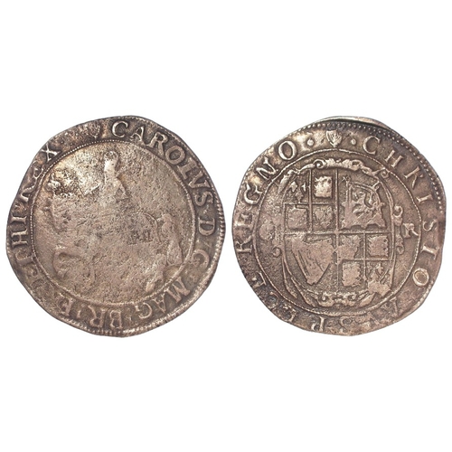 Charles I hammered silver Halfcrown type 2c, mm. harp. S.2771, 13.95g ...