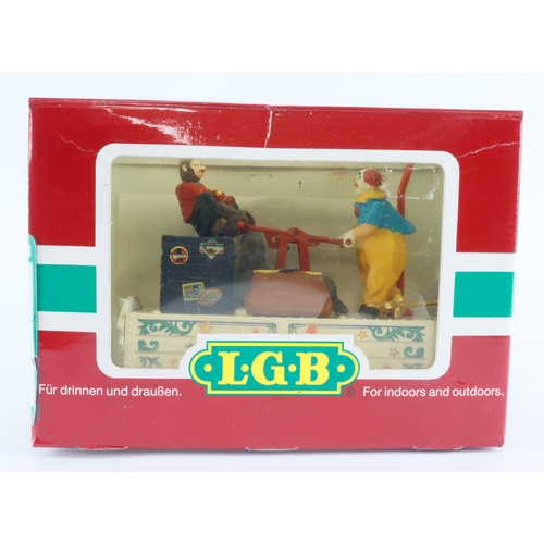 270 - Lehmann L.G.B. 22010 boxed Clown & Monkey  (Scarce)  Box a/f