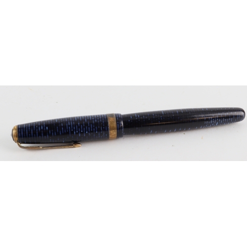 289 - Parker Vacumatic Azure Blue fountain pen, with Parker nib