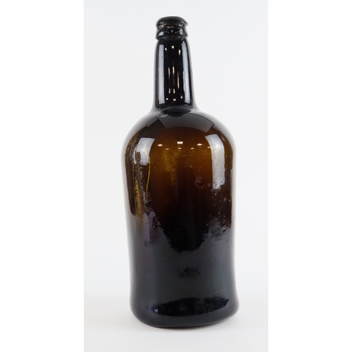 72 - Large early 19thC Wine Bottle, with one small chip to the applied top of the bottle