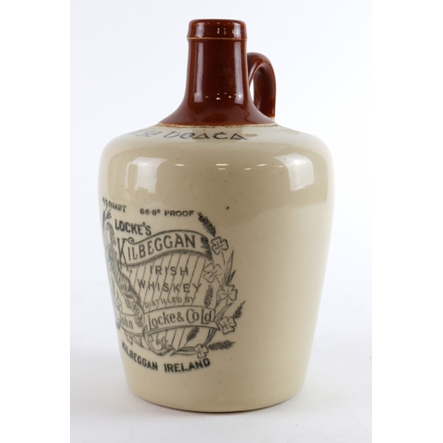 77 - Locke's Kilbeggan Irish Whiskey Pottery Flagon