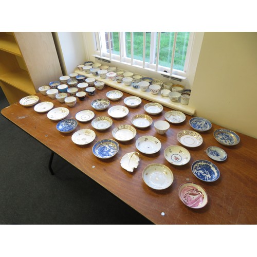 56 - Early Porcelain. A large single owner collection of over sixty pieces of early porcelain, mostly cir... 