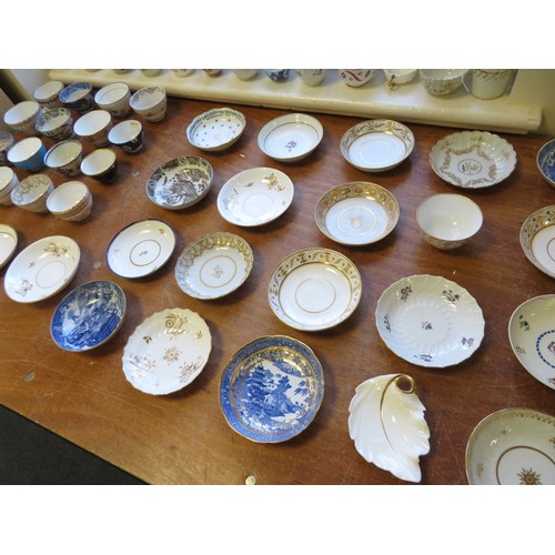 56 - Early Porcelain. A large single owner collection of over sixty pieces of early porcelain, mostly cir... 