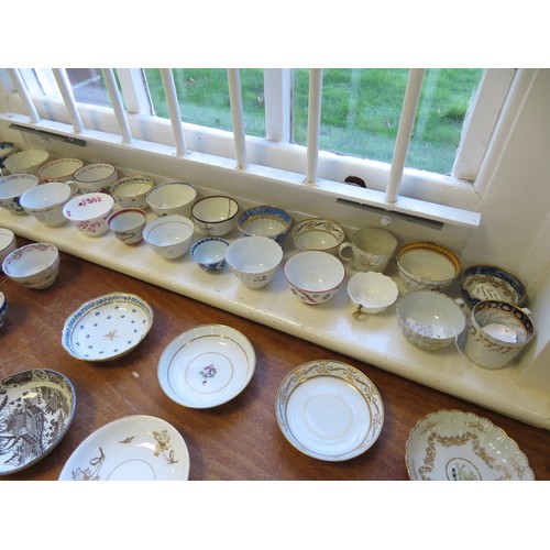 56 - Early Porcelain. A large single owner collection of over sixty pieces of early porcelain, mostly cir... 