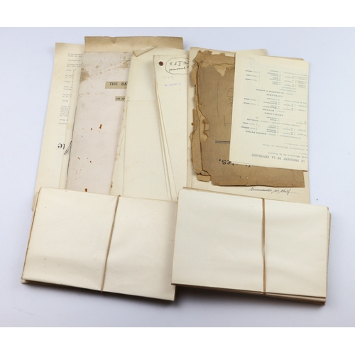 WW1 scarce set of original documents relating to the Battle of Jutland ...