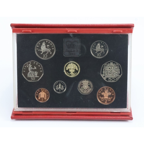 181 - Proof Set 1992 deluxe red edition FDC cased with cert (includes EU Presidency 50p).