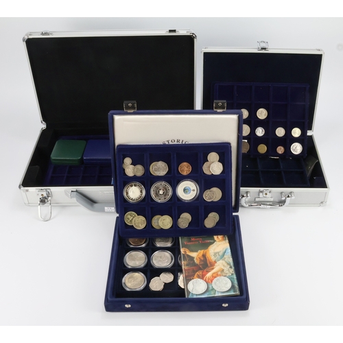 GB & World coin collection in three cases. Needs viewing. Contains ...