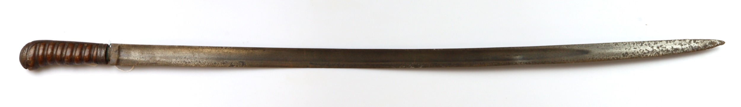 Sword: A European (?) sword blade and grip. No guard or scabbard ...