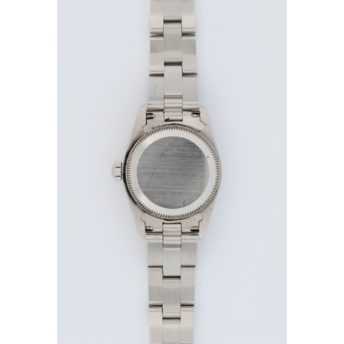 549 - Rolex Oyster Perpetual 24, stainless steel, ref. 76094, A serial (purchased 2000) The white dial wit... 