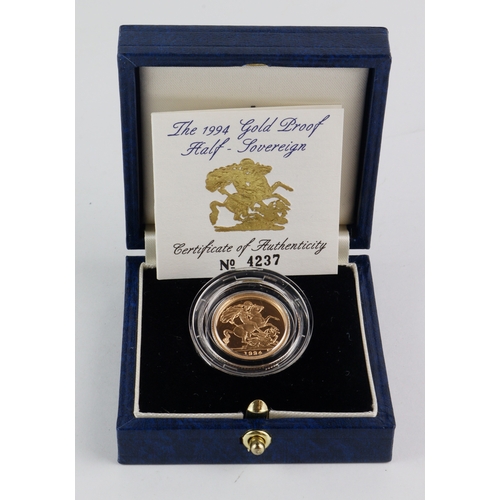 18 - Half Sovereign 1994 Proof FDC boxed as issued