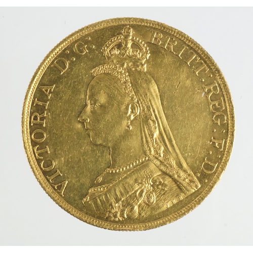 3 - Five Pounds 1887 aEF a few tiny edge nicks