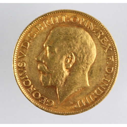 32 - Sovereign 1917P (Perth Mint, Australia) GVF-nEF, light hairlines.