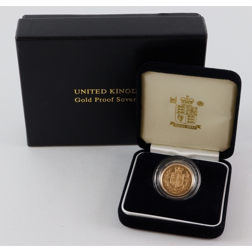 37 - Sovereign 2002 Proof FDC boxed as issued