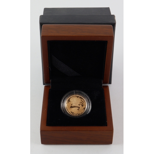 40 - Sovereign 2012 Proof FDC boxed but no certificate