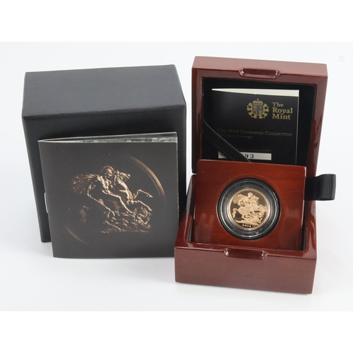 41 - Sovereign 2014 Proof FDC boxed as issued