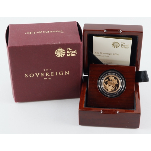 48 - Sovereign 2020 Proof FDC boxed as issued