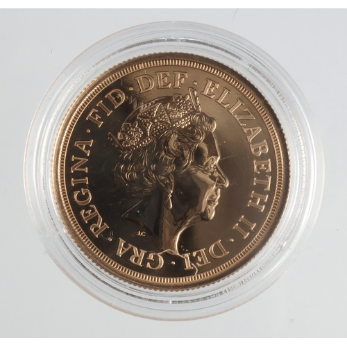 70 - Two Pounds 2020 BU in a hard plastic capsule