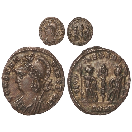 Roman Imperial: Constantine the Great small Follis mule between ...