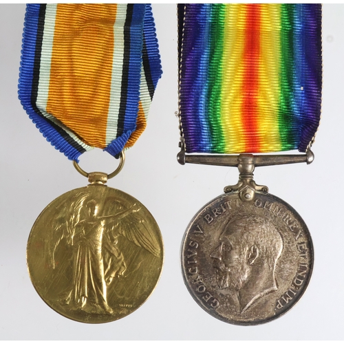 179 - BWM & Victory Medal (122435 Pte E E Cousins MGC)