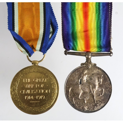179 - BWM & Victory Medal (122435 Pte E E Cousins MGC)