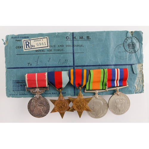 320 - Group – A rare WW2 Burma Campaign British Empire Medal Group awarded to Sergeant F. Webb, Royal Air ... 