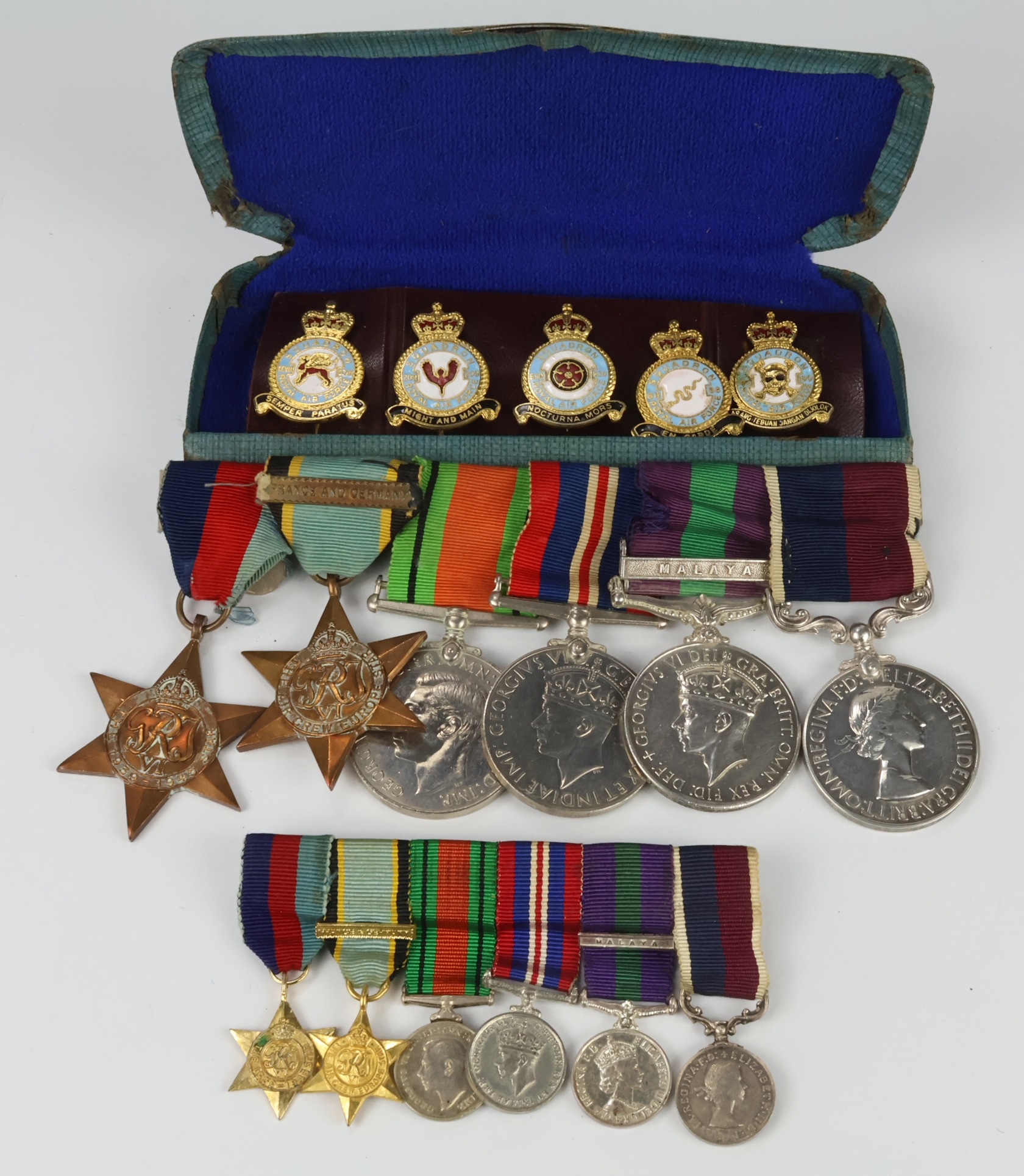Group mounted as worn - 1939-45 Star, Air Crew Europe Star with France ...
