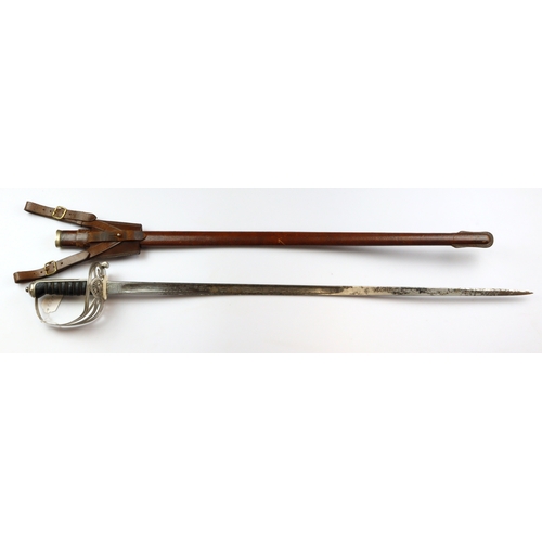 37 - Sword Grenadier Guards by Wilkinson no 60681 engraved Royal Military College prize for geography gen... 