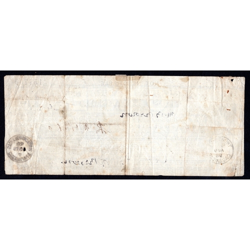3 - Postal Order 1 Shilling, Queen Victoria, 1892 issue, date stamp Green Lanes, Stoke Newington 1894, e... 