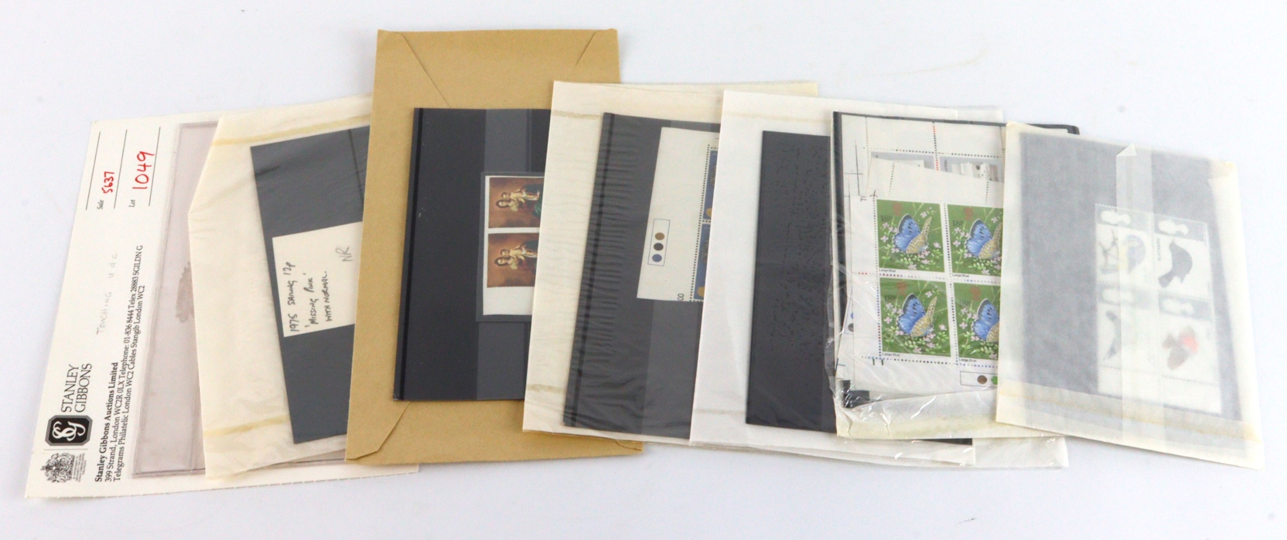 GB - useful selection of various ERROR stamps including imperfs ...