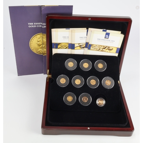 14 - Half-Sovereigns (10): A 'London Mint Office' cased set: 'The Essential Ten Gold Collection' complete... 