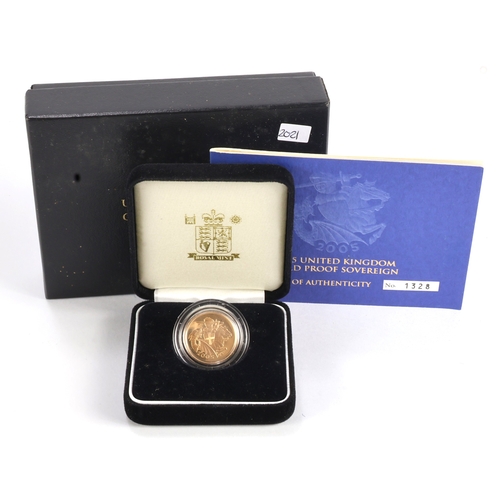 29 - Sovereign 2005 Proof FDC boxed as issued