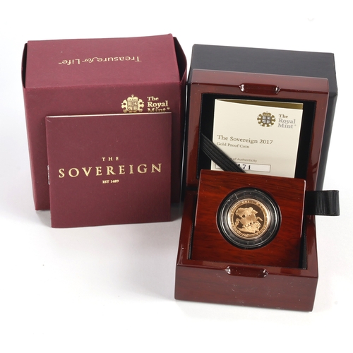 37 - Sovereign 2017 Proof FDC boxed as issued