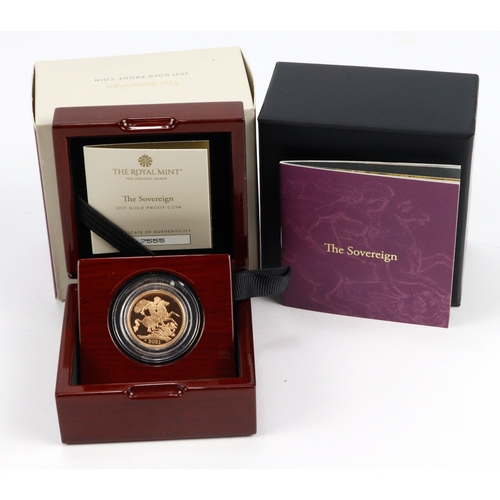 41 - Sovereign 2021 Proof FDC boxed as issued