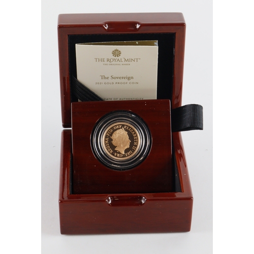 42 - Sovereign 2021 Proof FDC boxed as issued